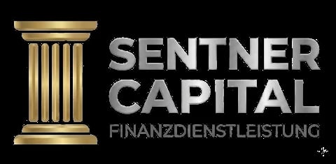 Sentner Capital Logo mit goldener klassischer Säule